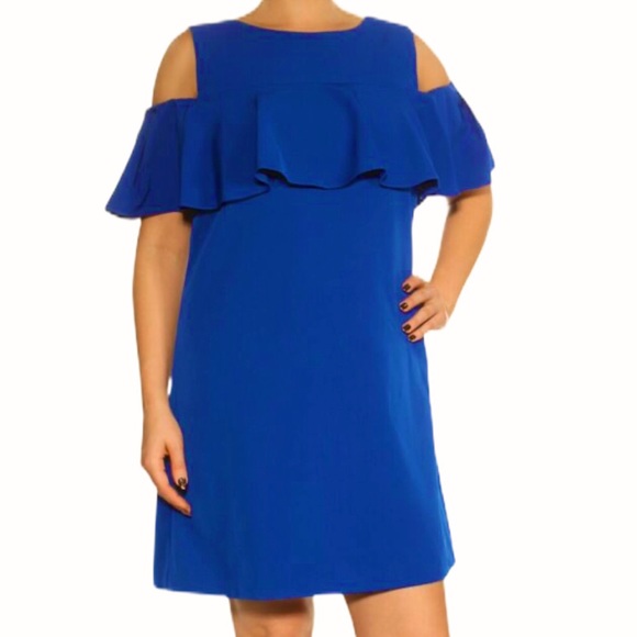 Tahari Dresses & Skirts - Tahari ASL NWT Women Cold Shoulder Shift Dress 14